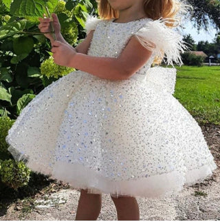 Sonia Beyaz Kız Çocuk Elbise