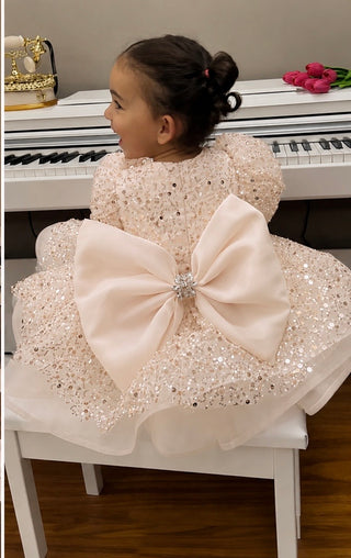 Elegant  Açık bej kız Elbise