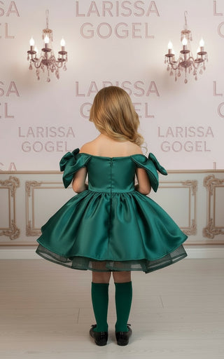Royal Yeşil Kız Çocuk Abiye Elbise