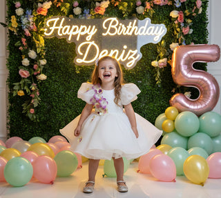 Carolin 3 Boyutlu Çiçek Motif Elbise